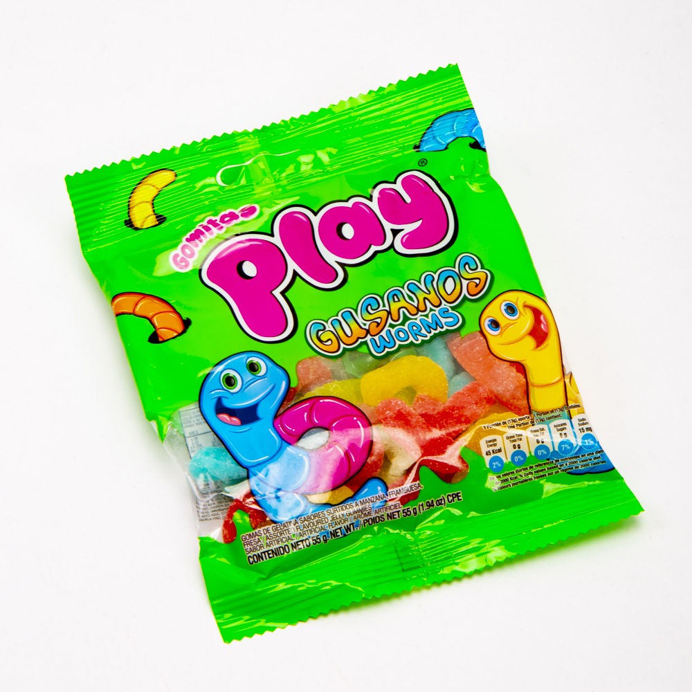 Gomita Play gusanos 55g