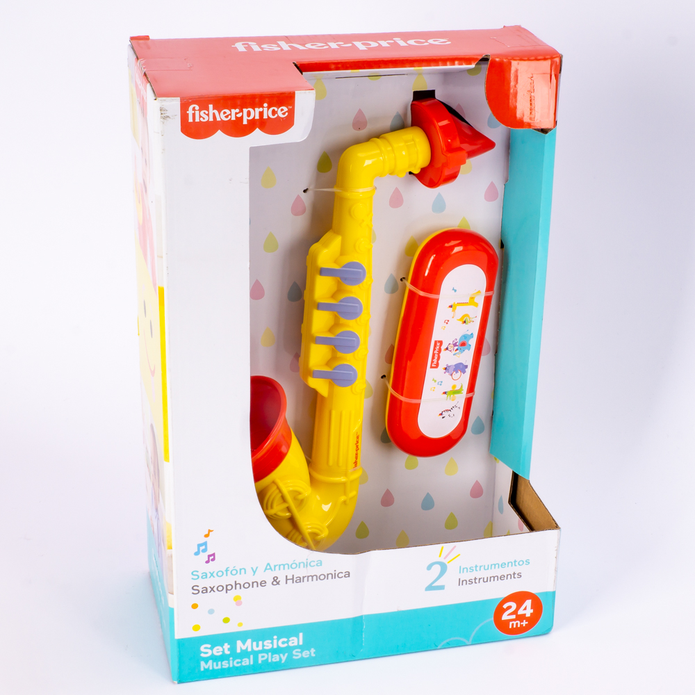 Saxofón con armónica plástico +24m