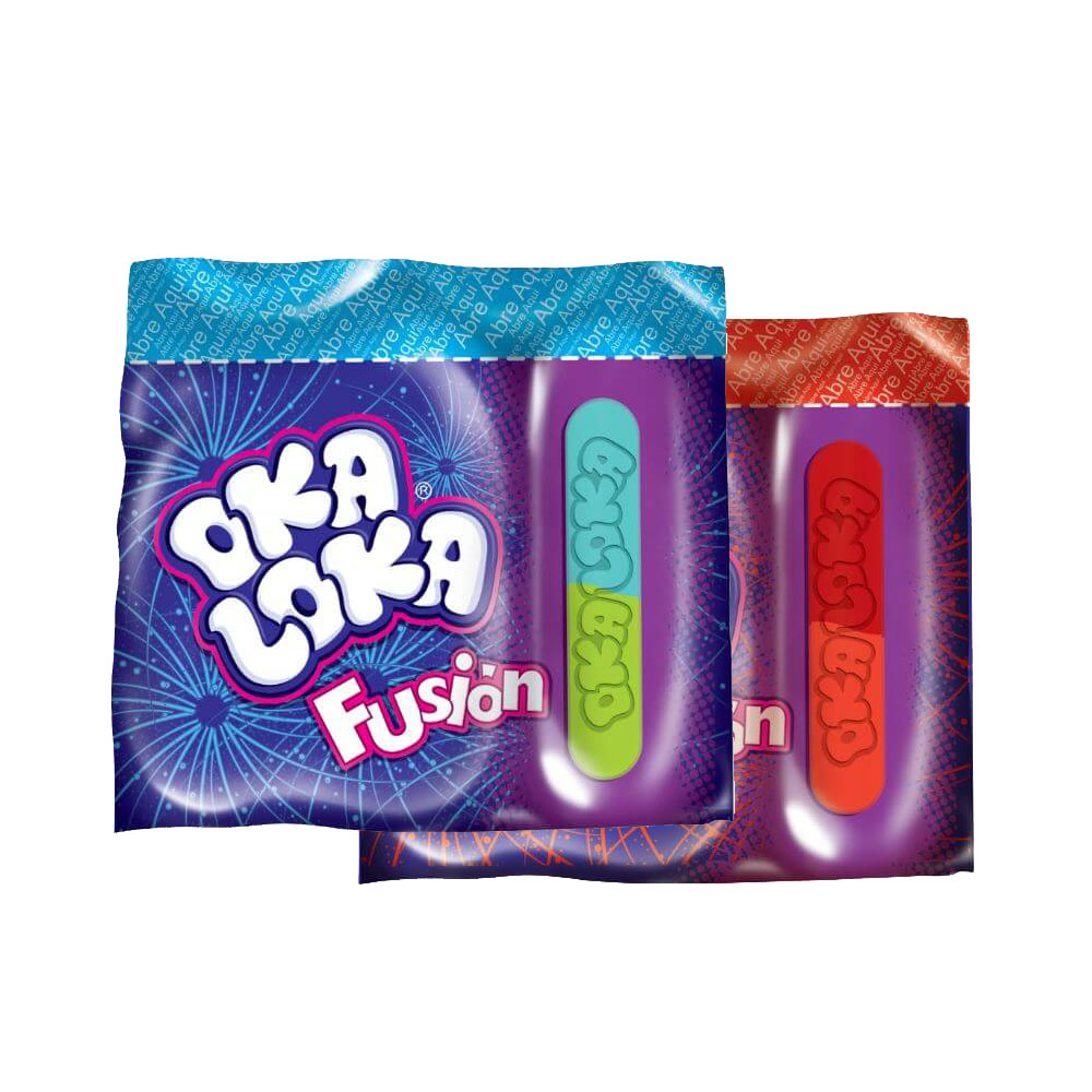 Confite Oka Loka fusión polvo ácido 14g