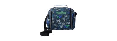 Lonchera azul ligera y compacta