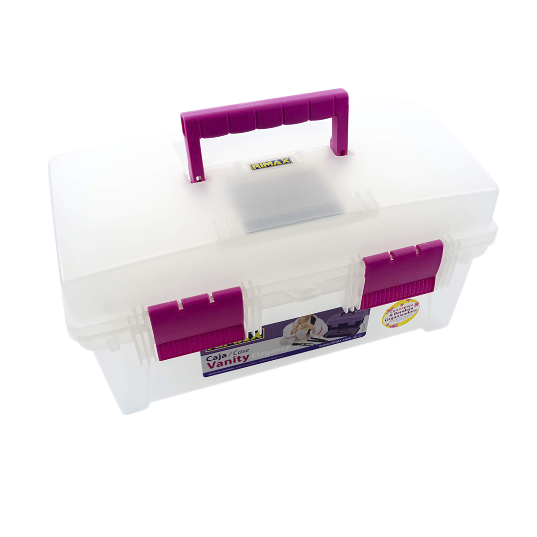 CAJA MULTIUSOS VANITY 16 PULG TRANSPARENTE