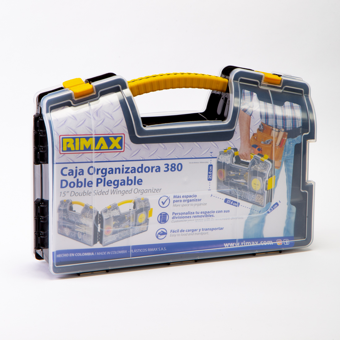 Caja organizadora doble plástica