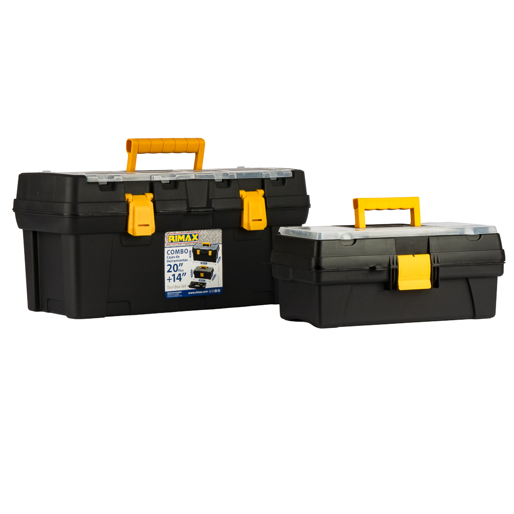 Set caja de herramientas rimax caja 20pulg y  caja 14pulg