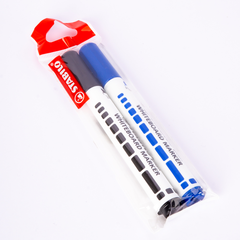 Marcador Pizarra 2Und Negro Azul
