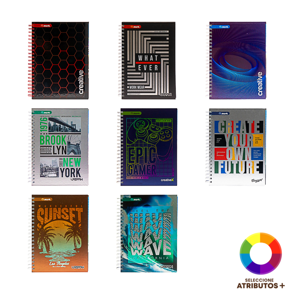 Cuaderno 200 hojas espiral