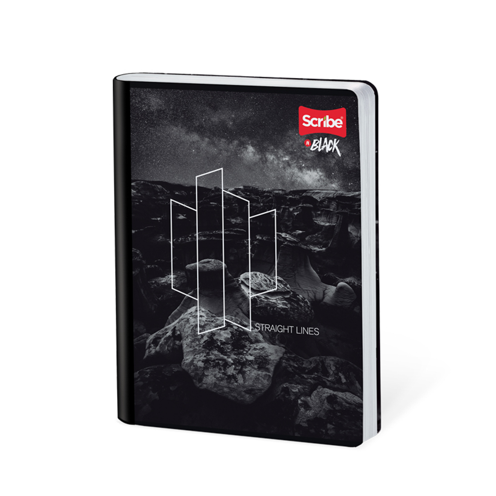 Cuaderno cosido 100h td in black