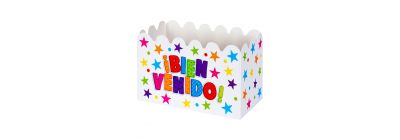 Caja ancheta blanca cartón