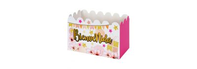 Caja ancheta rosada cartón