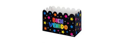 Caja ancheta negra cartón
