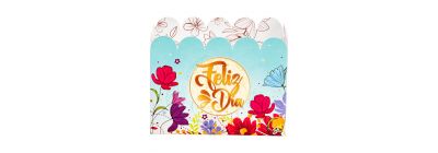 Caja ancheta pony floral
