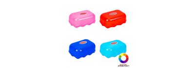 Jabonera con tapa compacta