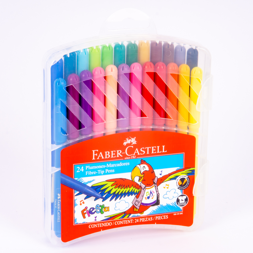 Marcadores Faber Castell fiesta 24und