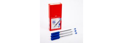 Lapicero medio Faber Castell 062 redondo azul 12und