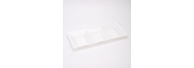 Bandeja plástica rectangular 