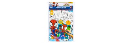 Libro colorear acuarelas Spidey