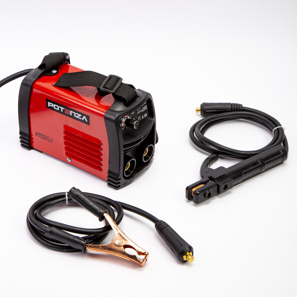 Soldadora Potenza inverter electrodo 3.6kva 20-130a rojo+negro