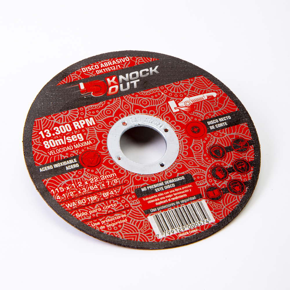 Disco corte 4 1/2x1.2mm knock out