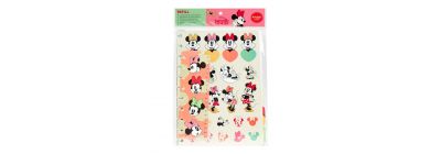 Hojas rayadas Minnie Mouse
