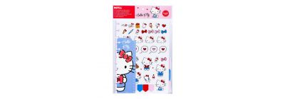 Hojas rayadas Hello Kitty