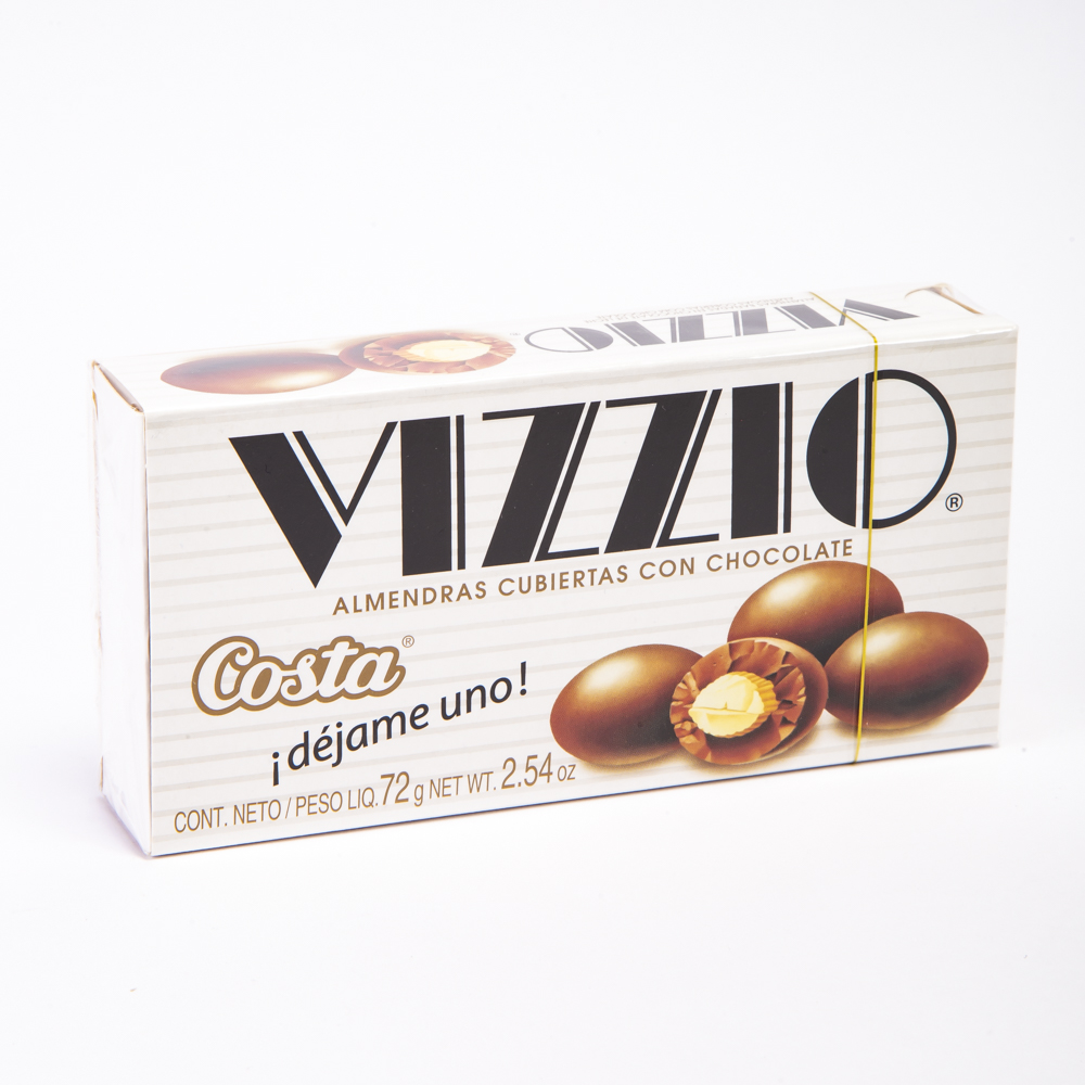Estuche chocolate Vizzio almendra 72g