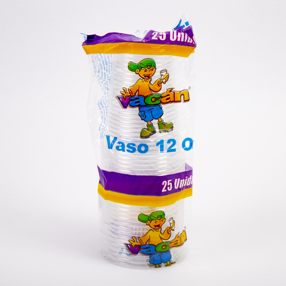 Vaso transparente #12 25u