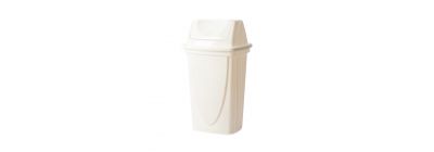 Basurero plastico swing top 9l blanco