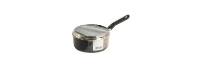 Olla aluminio lisa con tapa antiadherente 16cm 1.2l