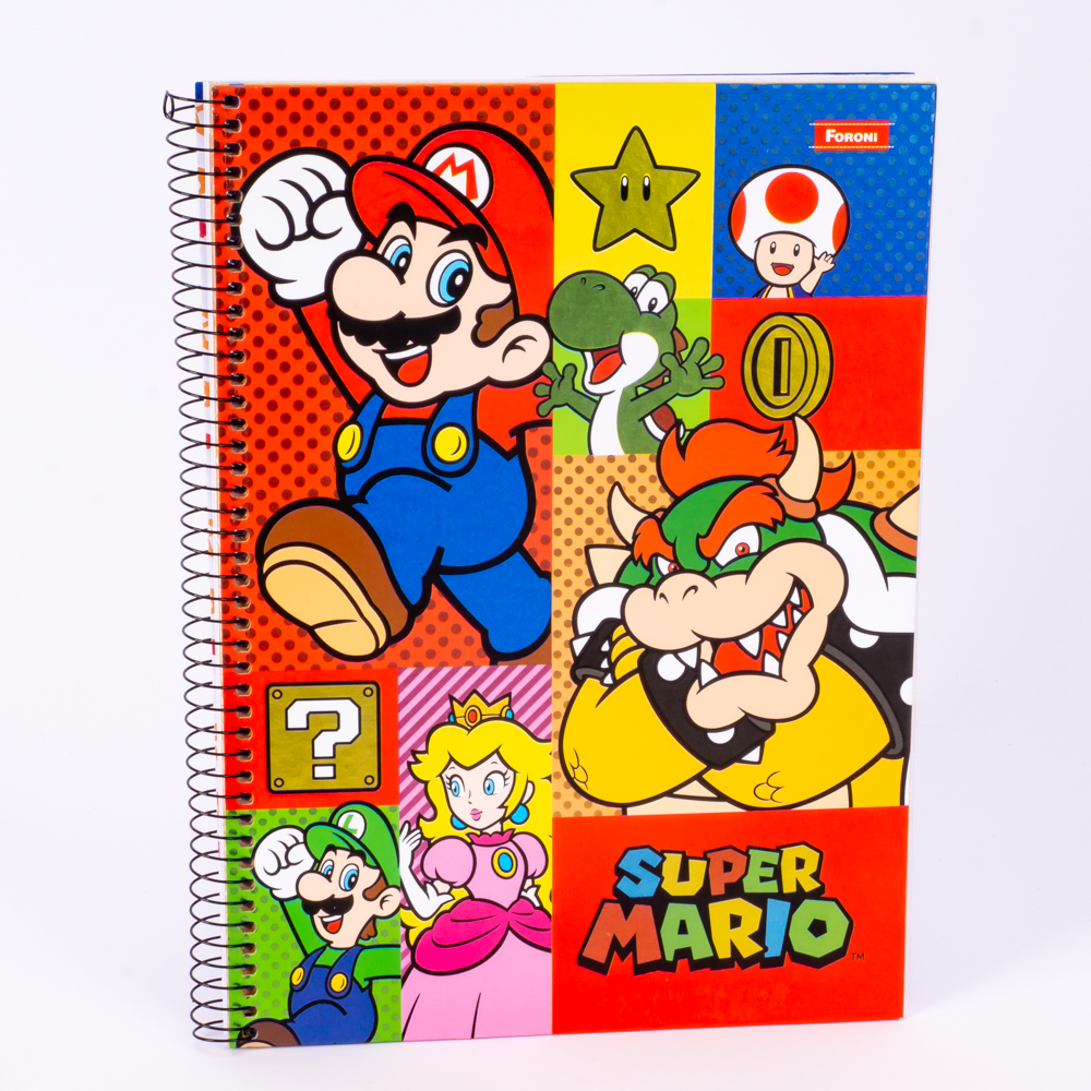 Cuaderno Foroni espiral Super Mario Bros 80h Surtido por estilo