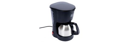Coffee maker 600w negro con plateado