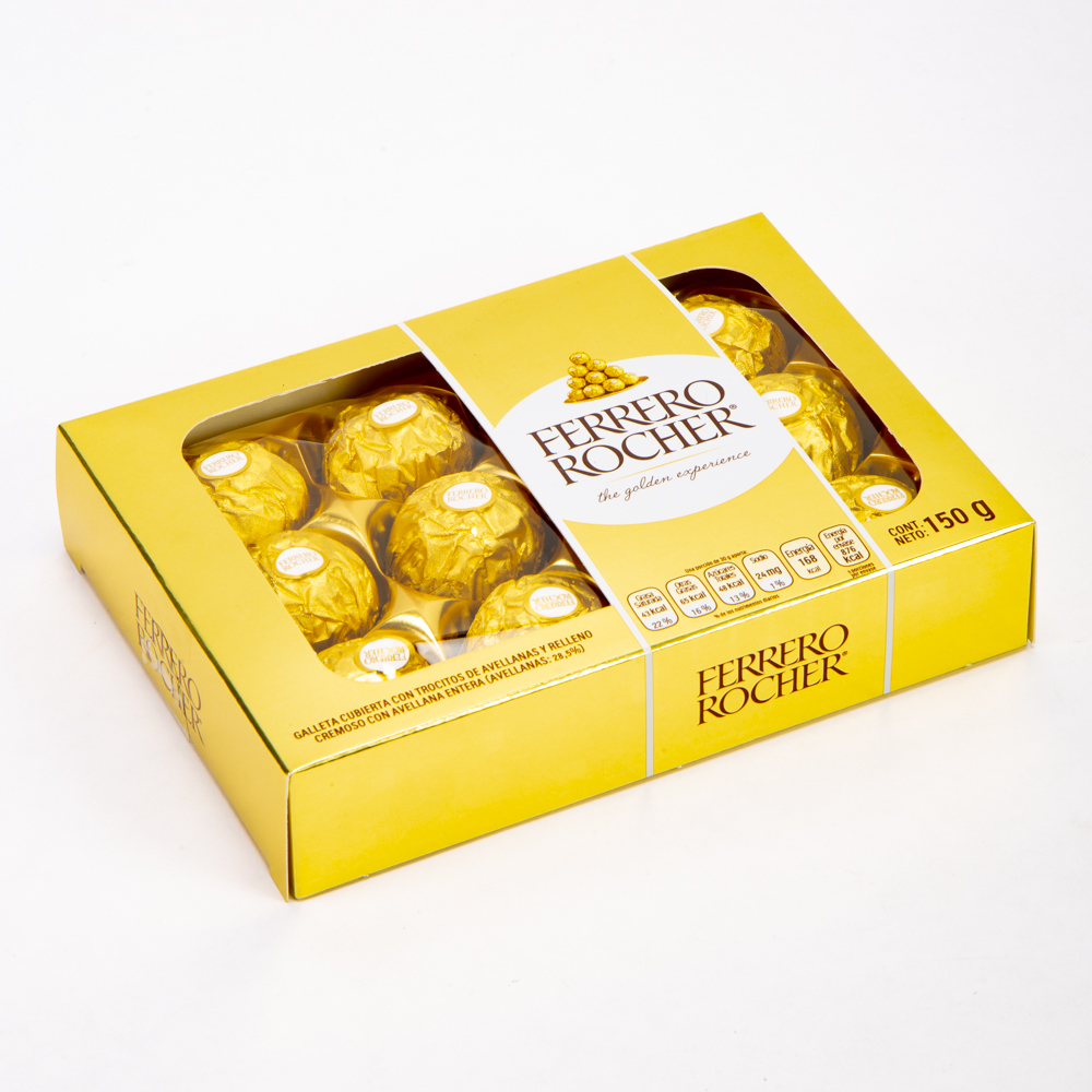 Estuche chocolate Ferrero Rocher 12 und 150g