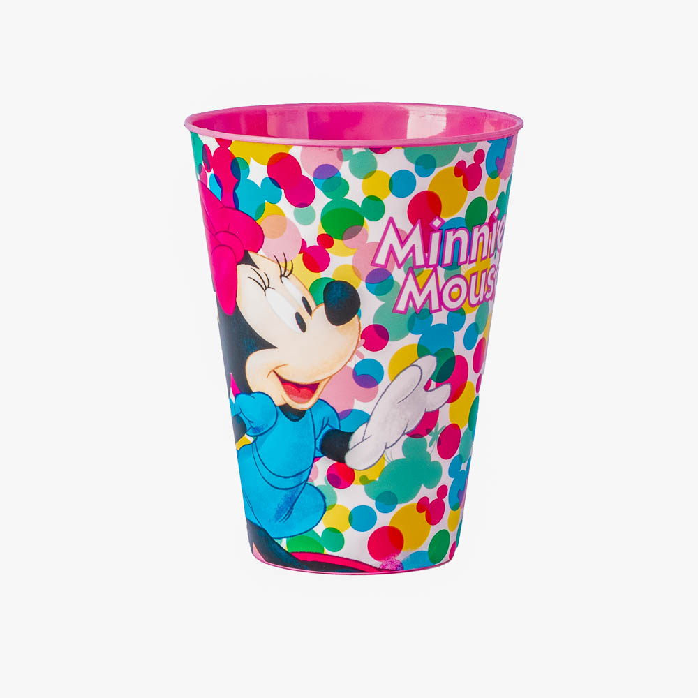 Vaso plástico Minnie Mouse 430ml rosado