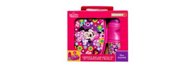 Recipiente Minnie Mouse floral
