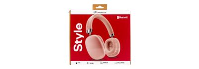 Audífono Bluetooth rosado cómodo
