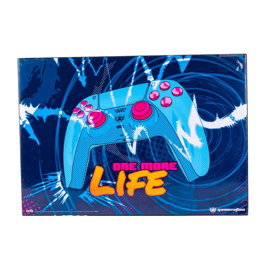 Tapete plástico estampado one more life control play para escritorio 50x35cm