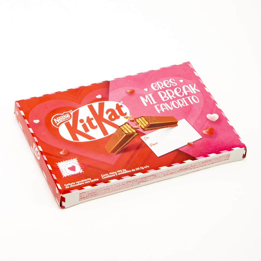 Chocolate Kit Kat estuche San Valentín 103,5g