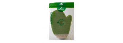 Guante para baño exfoliante Nascita doble textura verde