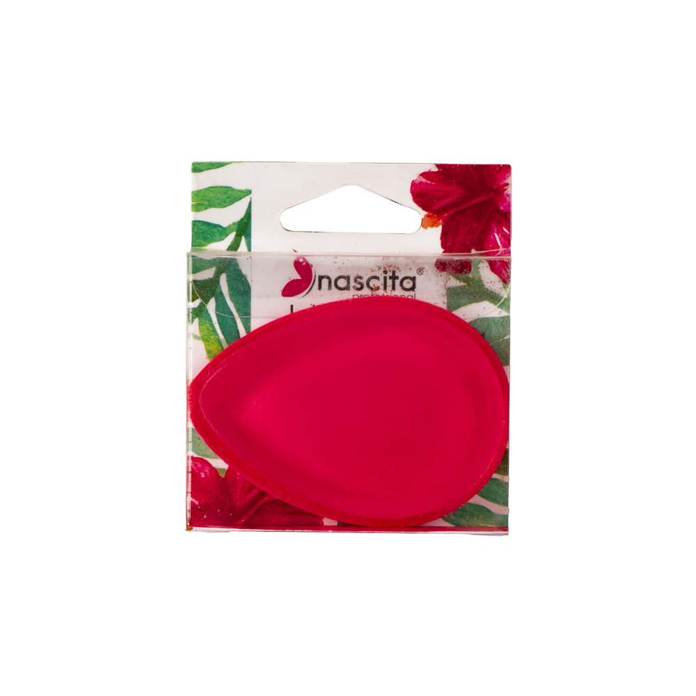 Silisponja para maquillaje tipo gota 7cm rojo