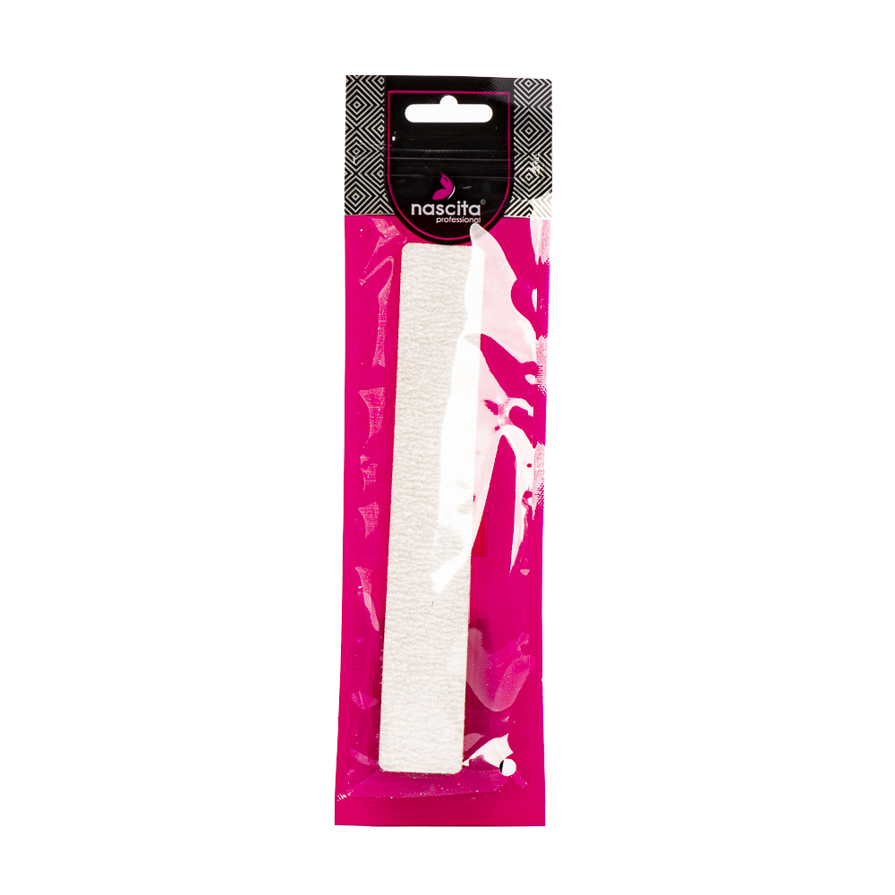 Lima para uñas lisa rectangular gris