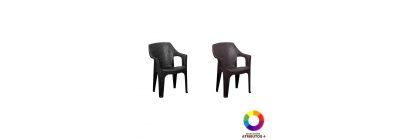 Silla plástica con relieve