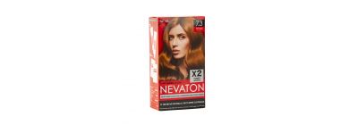 Tinte para cabello nevaton 2 tubos 7.3 caramel blonde