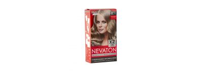 Tinte para cabello nevaton 2 tubos 8.11 light blonde intense ash