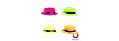 Sombrero plástico neón fiesta