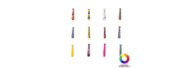 Corbatas plásticas estampadas