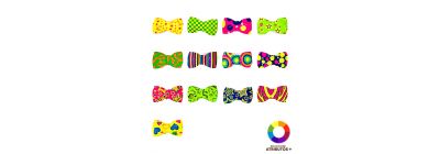 Corbatín plástico con puntos