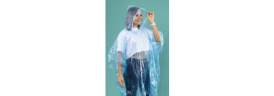 Poncho impermeable liso 50x80pulg surtido