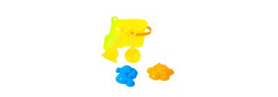 Balde plástico para juego playa con accesorios 6pzas surtido