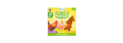 Rompecabeza step by step farm animals +3a