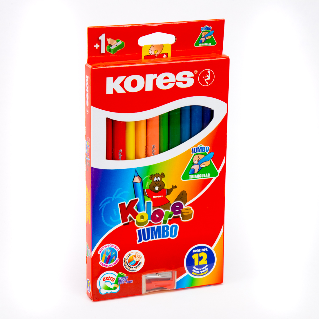 Lápiz colores Kores 12und