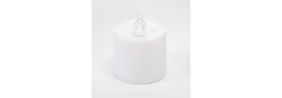 Candela plastica led blanca 4cm