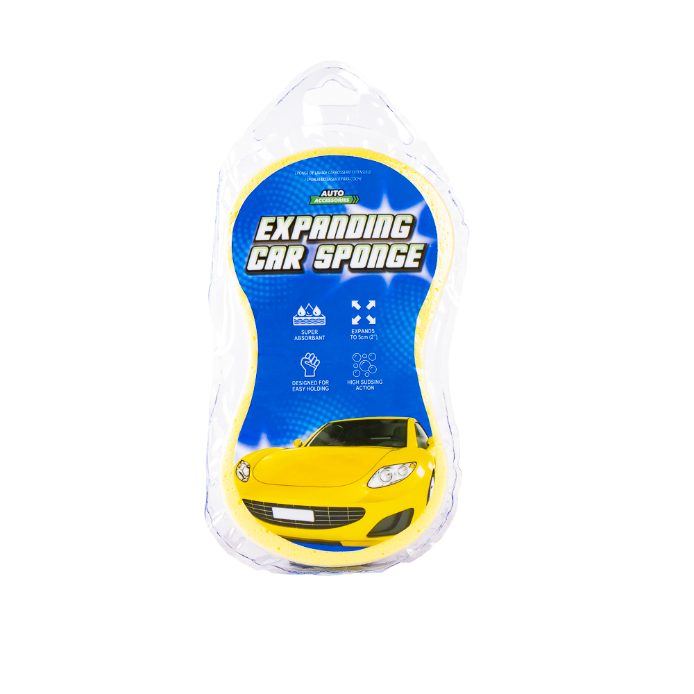 Esponja para auto expandible super absorbente 5cm amarillo